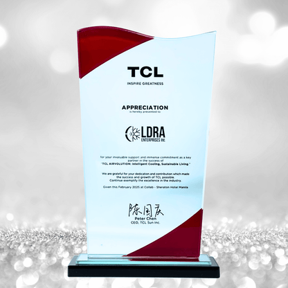 Rush Order Glass Plaque Awards - RA025