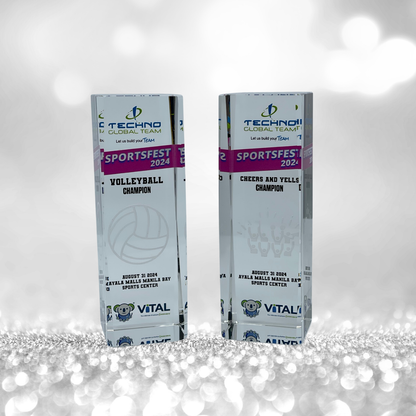 Crystal Sports Trophies And awards Design - SA-005