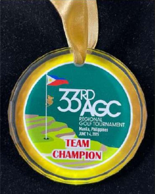 Golf Medal Designs - CRYSTAL MEDALS