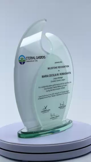 Best-Selling Glass Plaque Awards - GPA-010