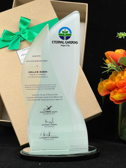 Best-Selling Glass Plaque Awards - GPA-009
