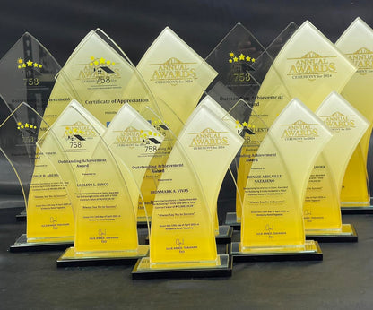 Best-Selling Glass Plaque Awards - GPA-014