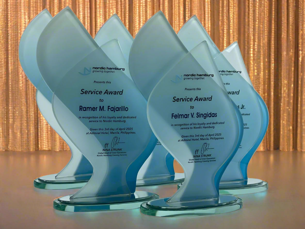 Best-Selling Glass Plaque Awards - GPA-018 *NEW DESIGN*