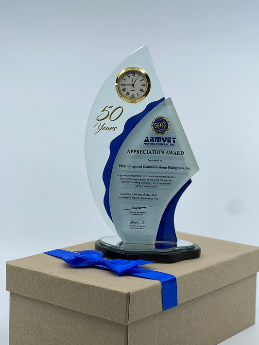 Best-Selling Glass Plaque Awards - GPA-002