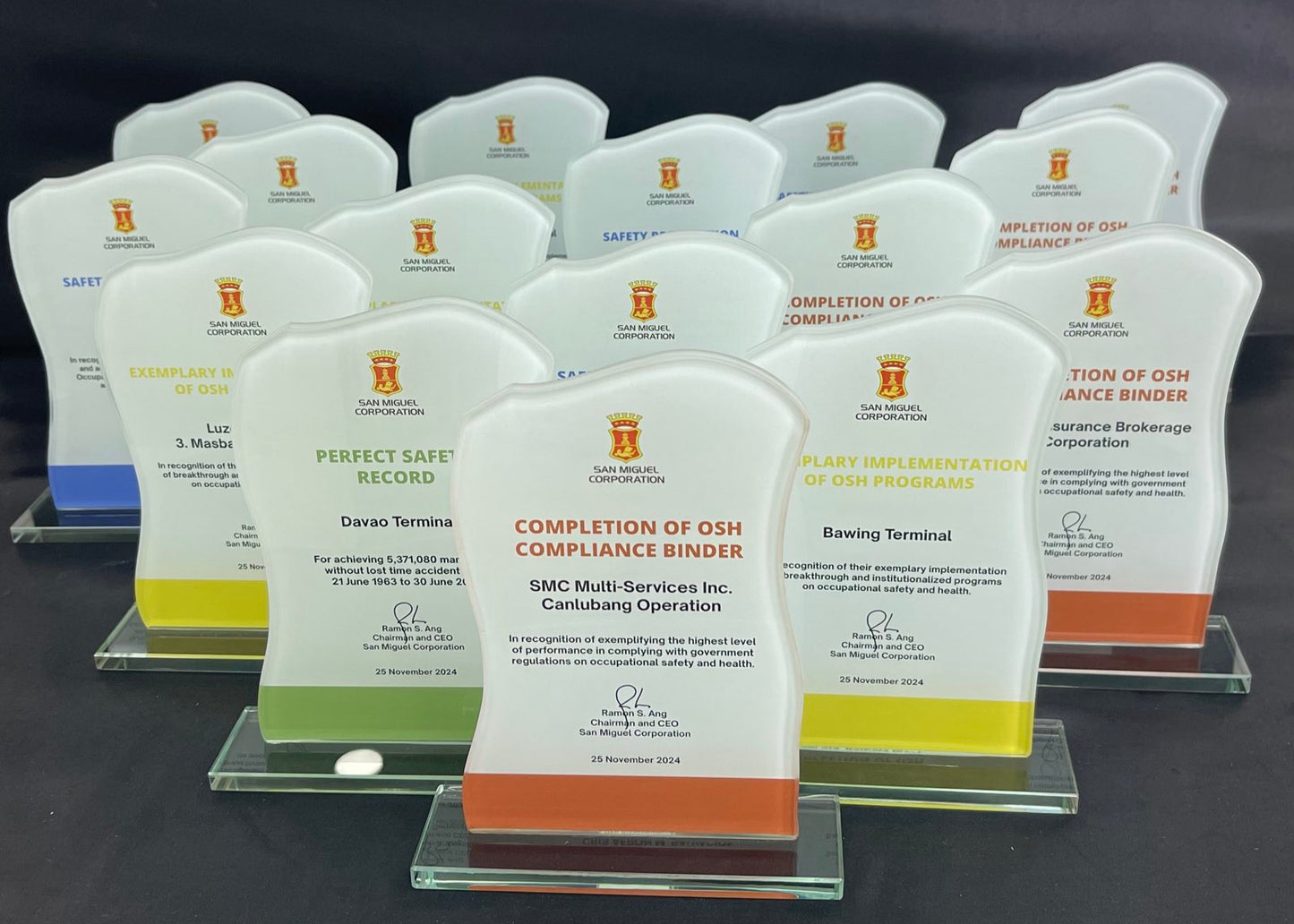 Rush Order Glass Plaque Awards  - RA021