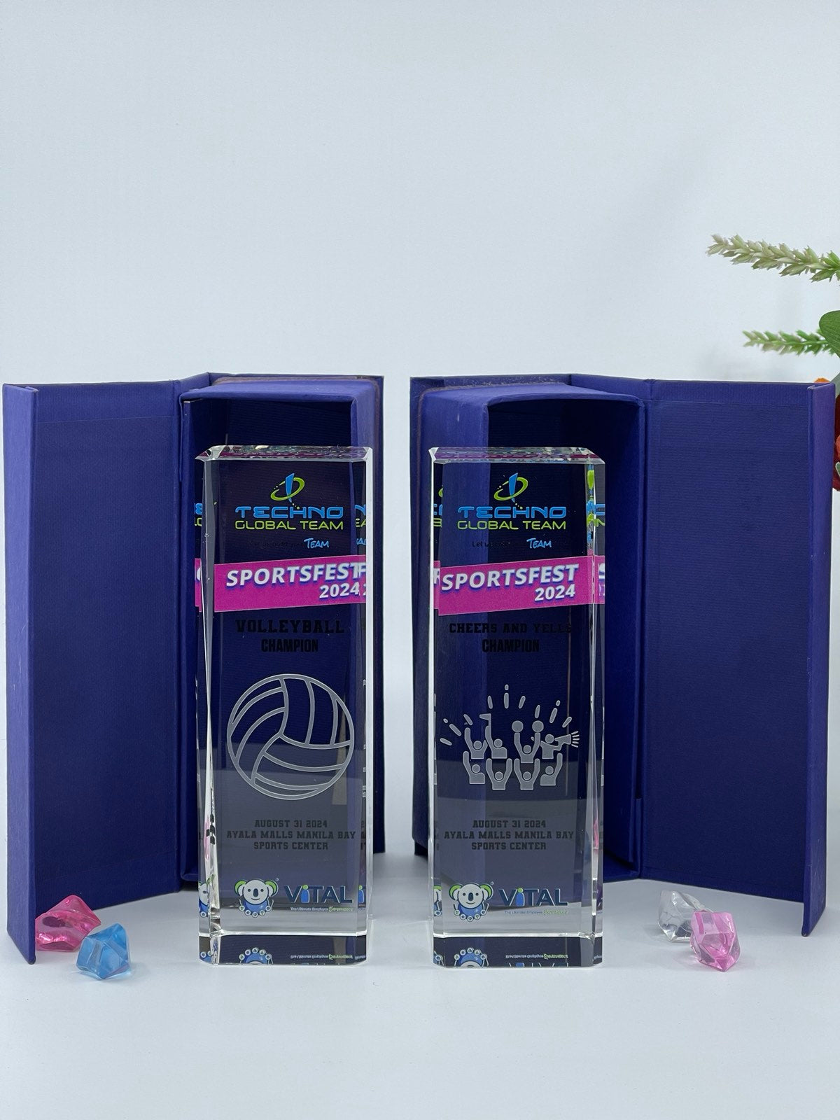Crystal Sports Trophies And awards Design - SA-005