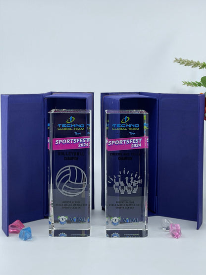 Crystal Sports Trophies And awards Design - SA-005