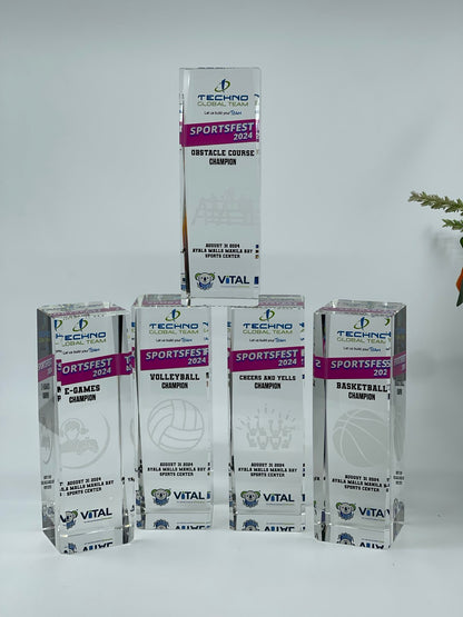 Crystal Sports Trophies And awards Design - SA-005
