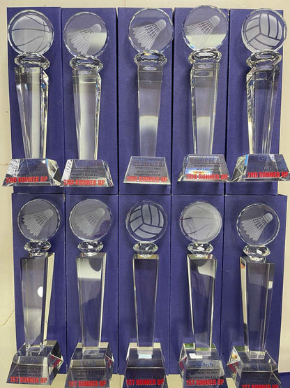 Crystal Sports Trophies And awards Design - SA-001