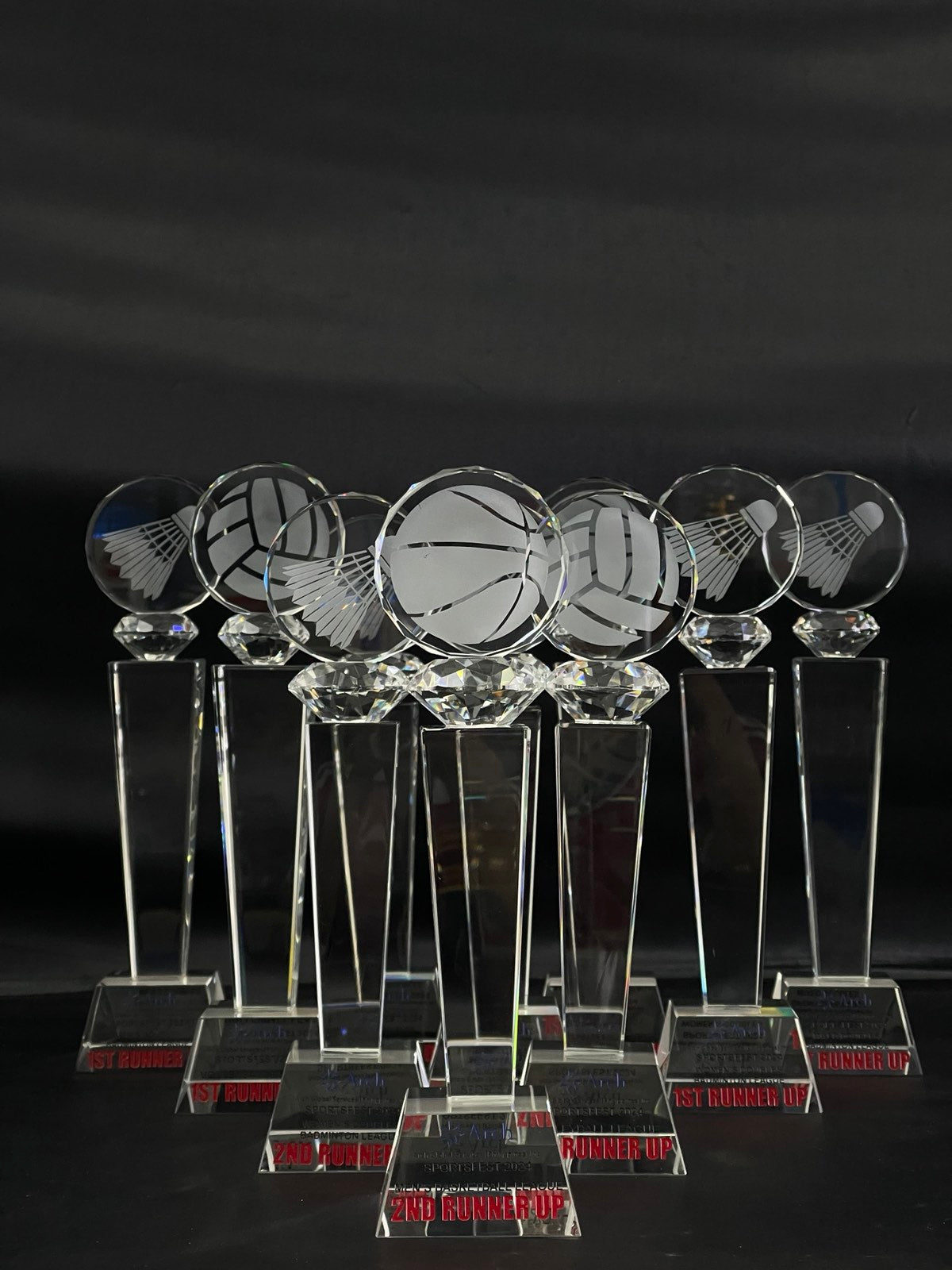 Crystal Sports Trophies And awards Design - SA-001