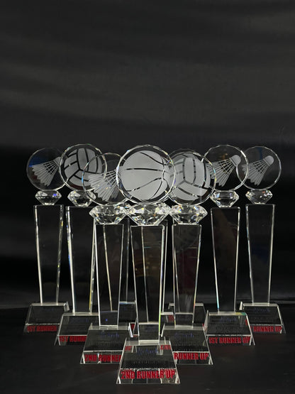 Crystal Sports Trophies And awards Design - SA-001