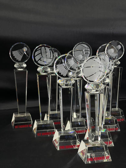 Crystal Sports Trophies And awards Design - SA-001