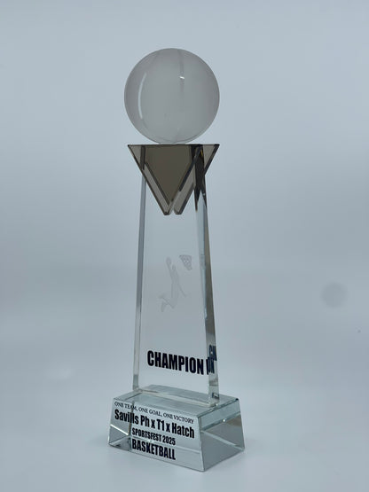 Crystal Sports Trophies And awards Design - SA-003